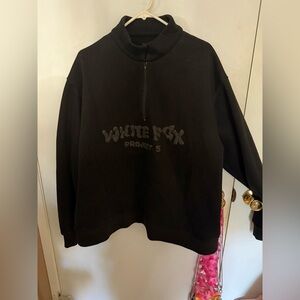 Black White Fox Sweater